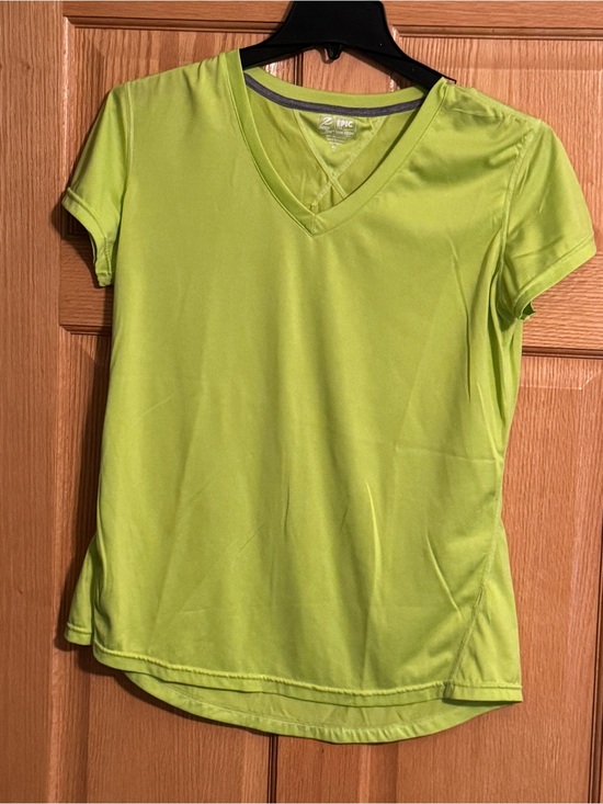 Energy Zone Tops - Energy Zone Women's Bright Lime Green V-Neck Performance Tee